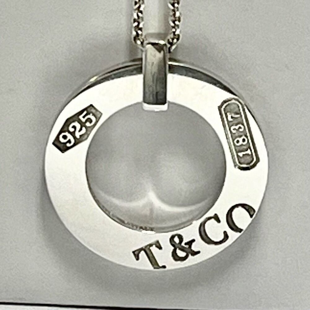Tiffany 1837 Open Circle 1” Pendant with 16” Necklace